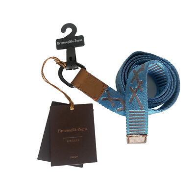 New Ermenegildo Zegna Men s Woven Summer Belt Size 40 EUR 105 Retail $395 NWT