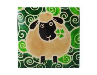 Royal Tara Sheep Square Coin 100% Leather Purse 7cm