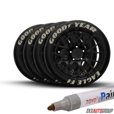 Universal Tire Marker Pen Waterproof Permanent Paint Tires Car Tread Rubber 2Pcs