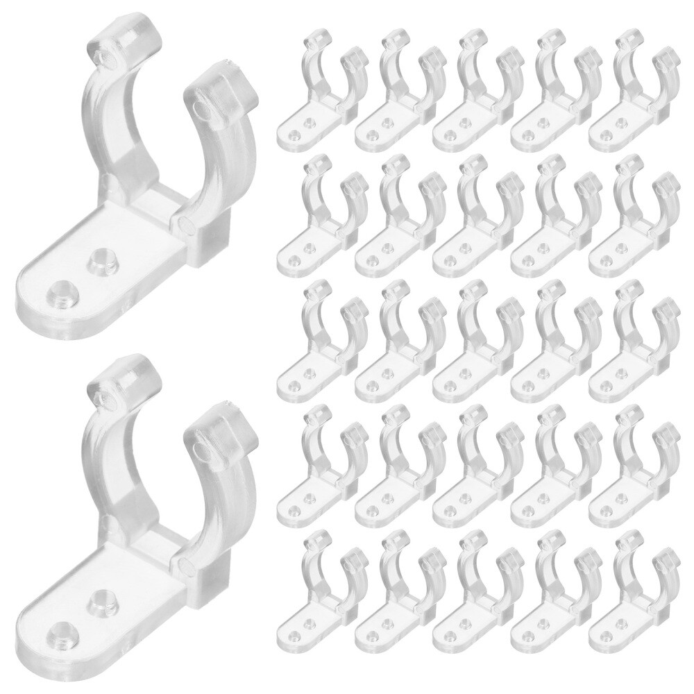 100 Pcs LED Rope Light Fastener Adhesive Cable Clips Holder Mounting Hardware