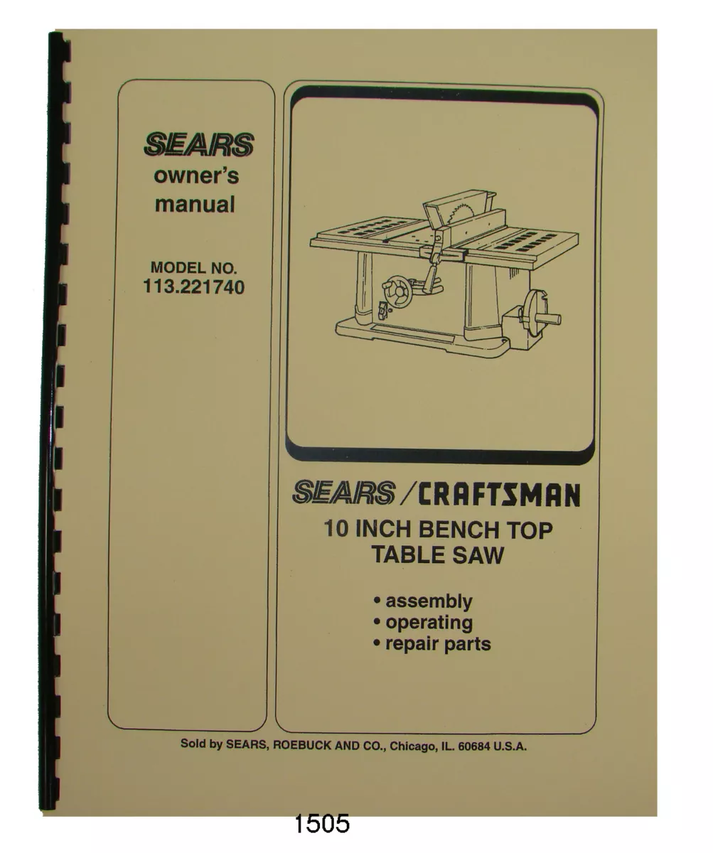 Craftsman 113.221740 deals