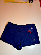 Reebok Women s Sport Shorts Size XL Navy Blue w/Briefs Logo NWT ..6017