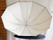 Bowen BW4046 Silver/ White 45" Umbrella NOS 278