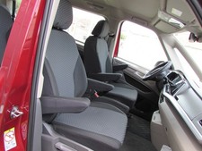 VOLL Sitzbezüge passend für VOLKSWAGEN T 7 MULTIVAN FABRICK SCHWARZ GRAU VOLL Sitzbezüge passend für VOLKSWAGEN T 7 MULTIVAN FABRICK SCHWARZ GRAU