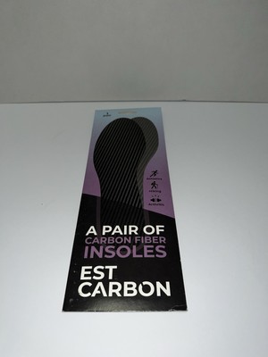 A Pair Of Carbon Fiber Insoles EST Carbon Size 33 EU Size 3 US Womens