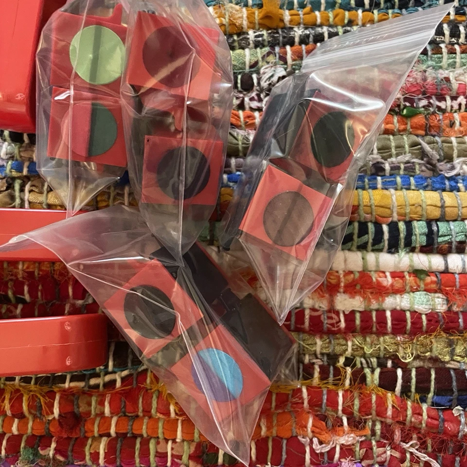 De colección Rollo Rollo Sello de Goma Enorme Lote y Tintas Retro Años 90 Artesanías ¡Lindo! Foto 2 de 4