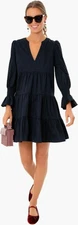 NEW Tuckernuck Pomander Place Navy Cotton Poplin Kenzo Dress Small