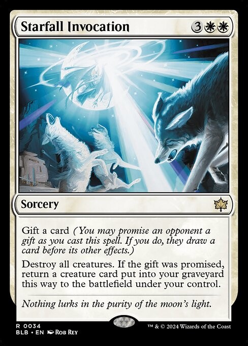 Starfall Invocation NonFoil Bloomburrow 34 NM MTG