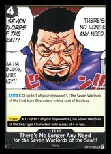 There's No Longer Any Need for the Seven Warlords of the Sea!!! UC Royal Blood O