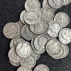Silver Mercury Dimes lot (40) 1900s