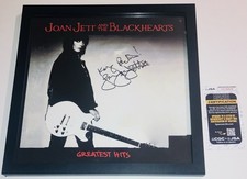 JOAN JETT SIGNED AUTOGRAPHED THE BLACKHEARTS HITS ALBUM LP FRAMED JSA COA RARE!