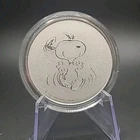 Snoopy / Peanuts 2021 - 1 oz .999 Fine Silver Round Bullion Collectible Coin