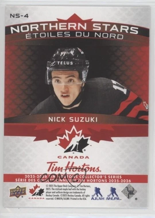 Upper Deck Tim Hortons Team Canada 2025-26 Nick Suzuki #NS-4 | eBay