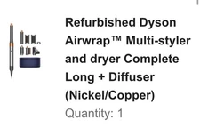 dyson airwrap multi-styler and dryer complete long+ diffuser