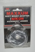 NOS NEW Prinz Maxxum Body Mount Adapter for Nikon Accessory Lenses