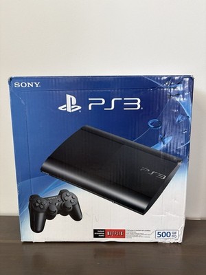 Playstation 3 PS3 Super Slim 500GB Console - CIB - Complete In Box