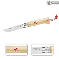 Opinel No.08 Le Savoyard Inox Taschenmesser - 12C27 Stahl, Buchegriff, Virobloc