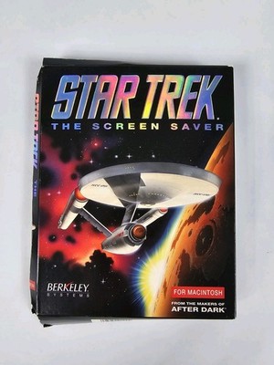 Vintage 1992 Star Trek The Screen Saver For Macintosh Berkeley Systems NEW 