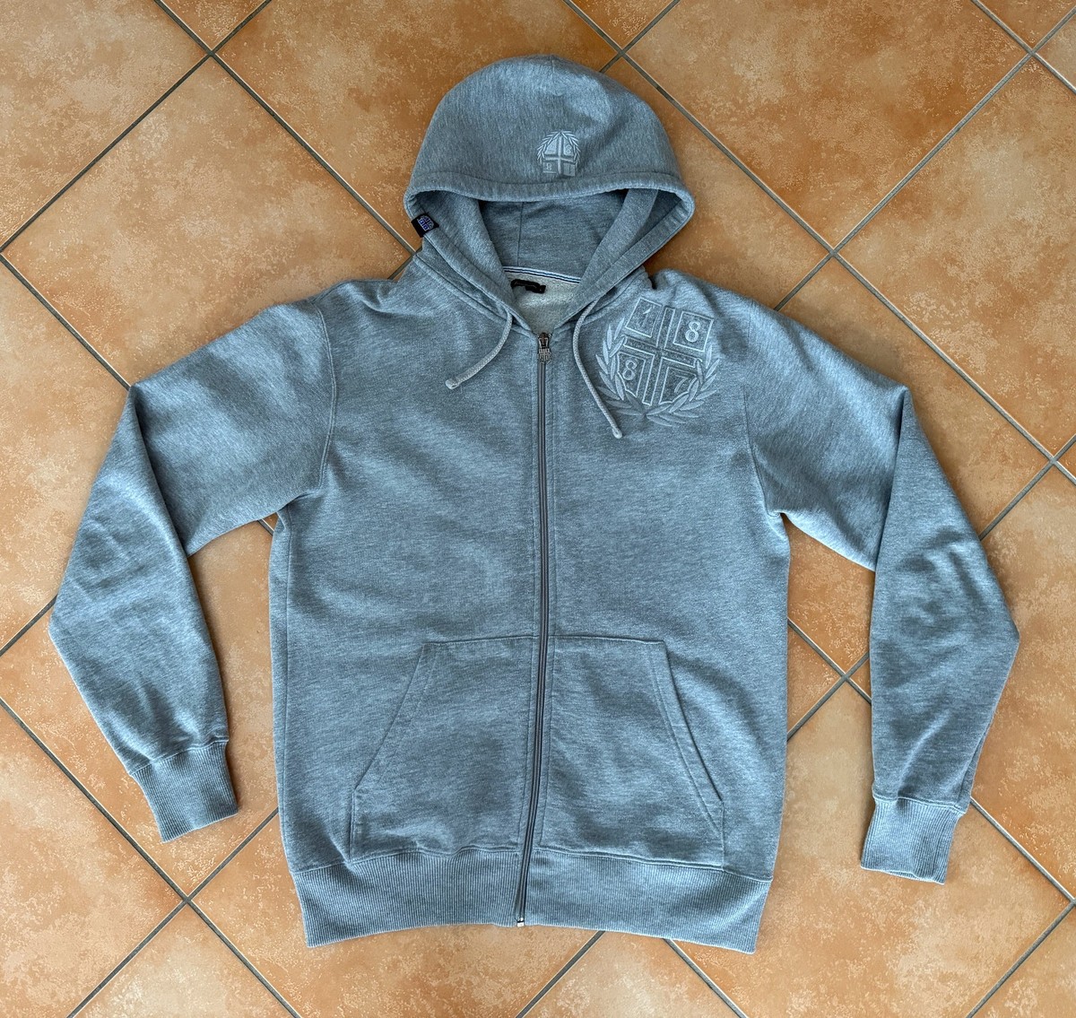 HSV Zipper Jacke L Grau 1887 HSV Hamburger SV Hoodie Pullover