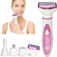 Electric Razor for Women Men with LED Display,4 in 1 Ladies Wet  Dry Body Razor
