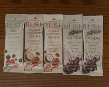 Bravenly Global  Rush Drink 5 Packs 2 Strawberry  2 Grape 1 Blue Raspberry