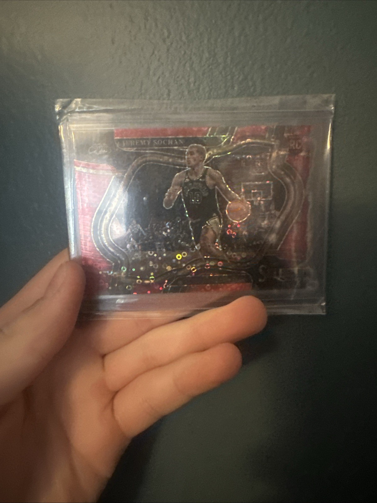 2022-23 Panini Select - Courtside Jeremy Sochan #290 Red Disco Prizm /49 (RC)