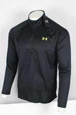 Under Armour Men's Tech 2.0 1/2 Zip Pullover Long Sleeve Black 1328495 006