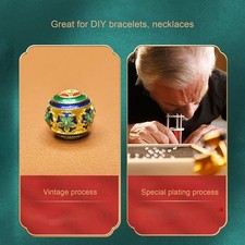 5pcs MultiColor Hollow Round Beads Jewelry Necklace Bracelet Making DIY Craft