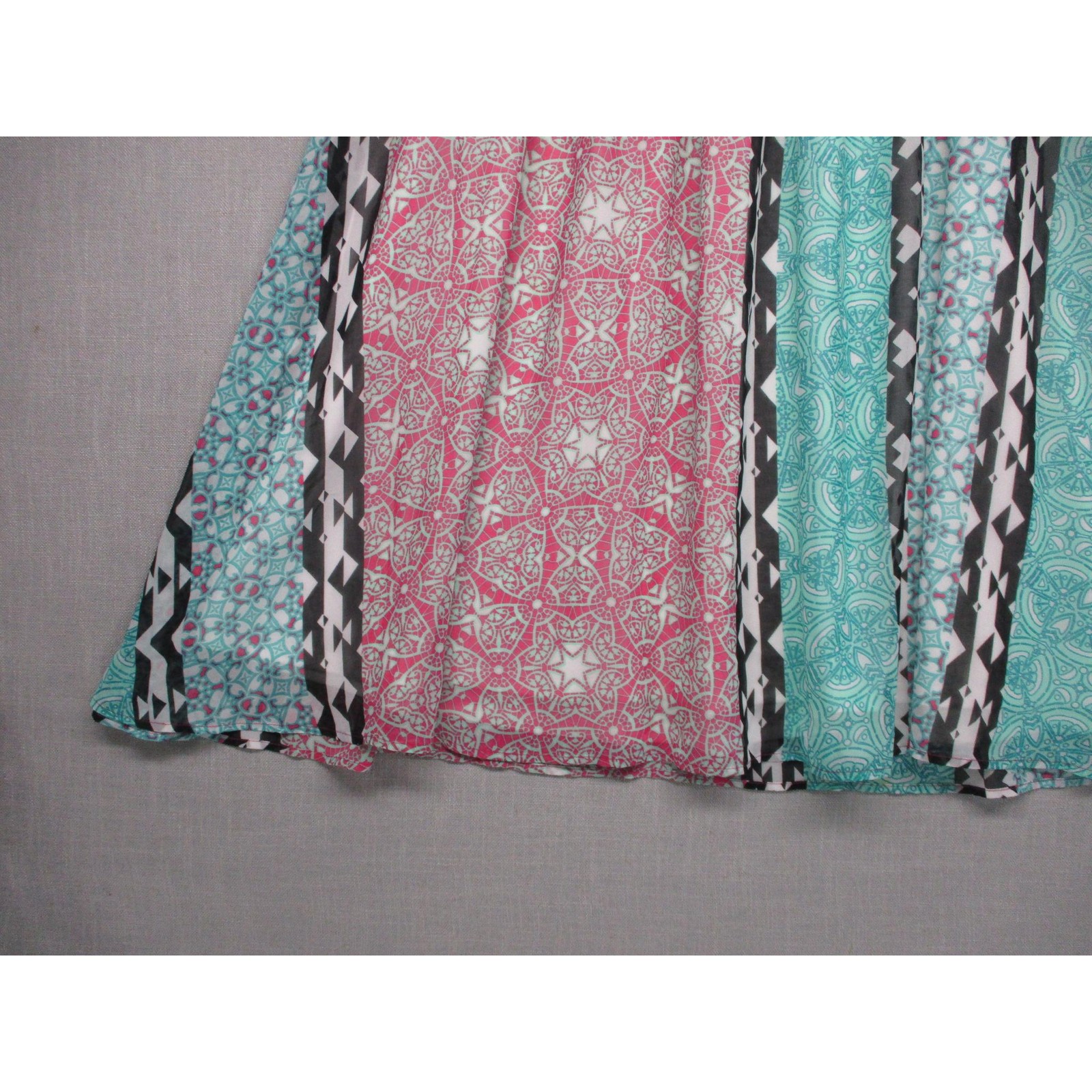 Lane Bryant Multicolor Patchwork Boho Trendy Alin… - image 3