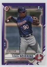 2021 Bowman Prospects Purple Border 74/250 Yunior Severino #BP-140 he0