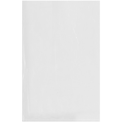 Plymor 9'' x 14'', 1.25 Mil Flat Open Clear Plastic Poly Bags