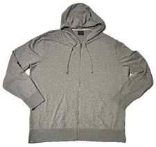 OAKLEY Men's XXL Full Zip Long-Sleeve Gray Hoodie Sweatshirt Jacket, PolyCotton