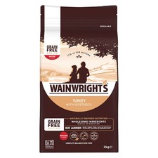 Wainwrights Grain Free Mature Dog Turkey Dry Food 2kg UK Premium Nutrition Offer