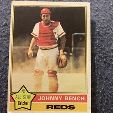 Topps 1976 Johnny Bench #300 NL All Star Catcher Base Set Cincinnati Reds
