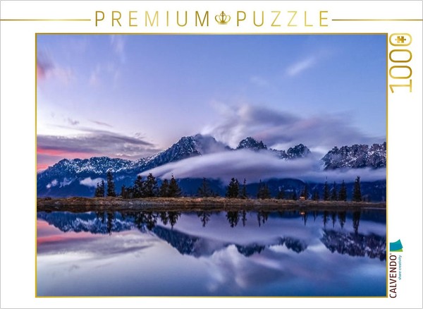 Calvendo Puzzle A Dramatic Sunset Over The Reservoir | 1000 Pieces, Finished Siz-image