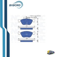 GNC P0993 Set BremsbeläGe Vorne FüR Alfa Romeo 166 Lancia Kappa 94-