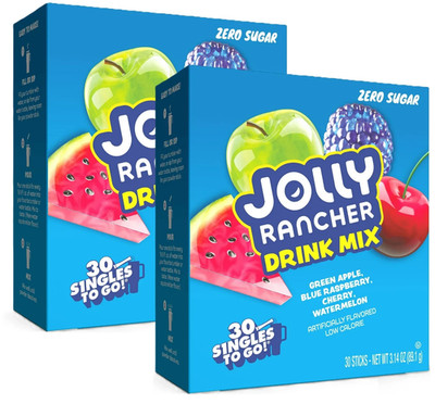 Jolly Rancher Variety Pack Sugar-Free Drink Mix Singles To Go-30 Count (2 Pack)