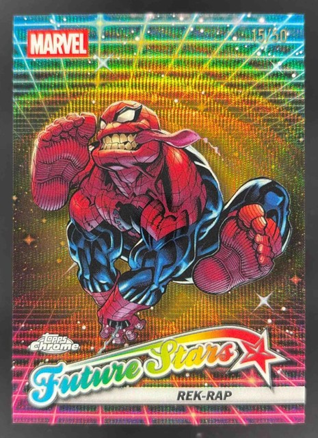 2025 Topps Chrome Marvel Future Stars Gold Wave Refractor #FS-2 Rek-Rap /50