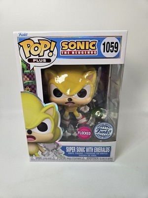 Funko Pop Super Sonic with Emeralds 1059 Flocked Special Edition