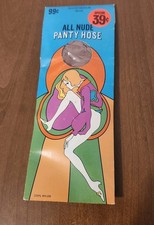 All Nude Panty Hose Medium Petite Beige 100 Nylon Vintage