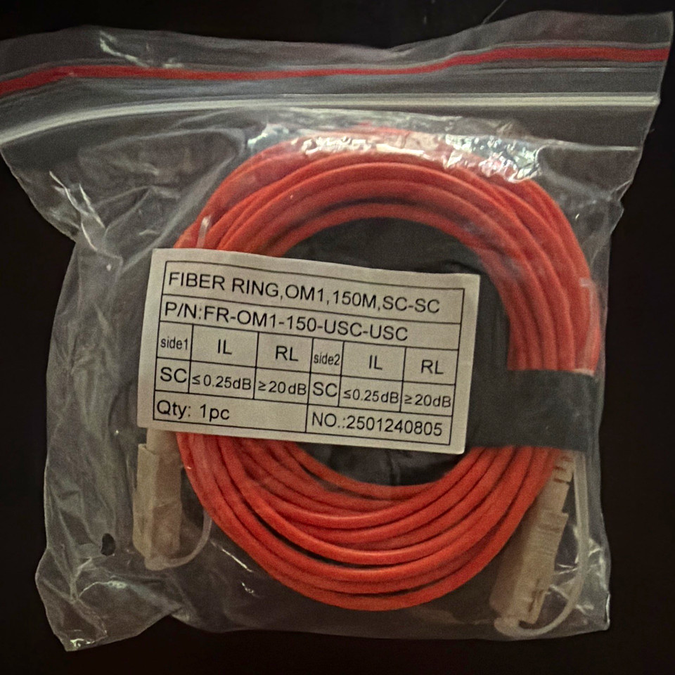 Multi Mode Network OM1 Multi-Mode SC-SC Optical Network Fiber Test Reel 150M FR-OM1-150 | eBay