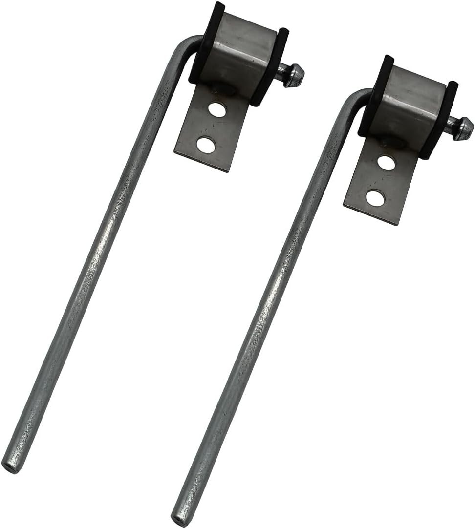 4 Pcs Stainless Steel Exhaust Hangers - 10 Inch Universal Swinging Rod Weld On Hanger Kit