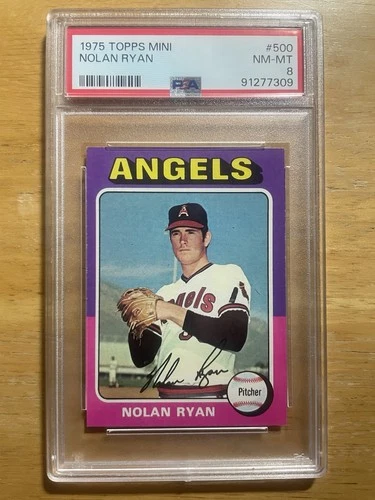 1975 Topps Nolan Ryan #500 Mini PSA 8