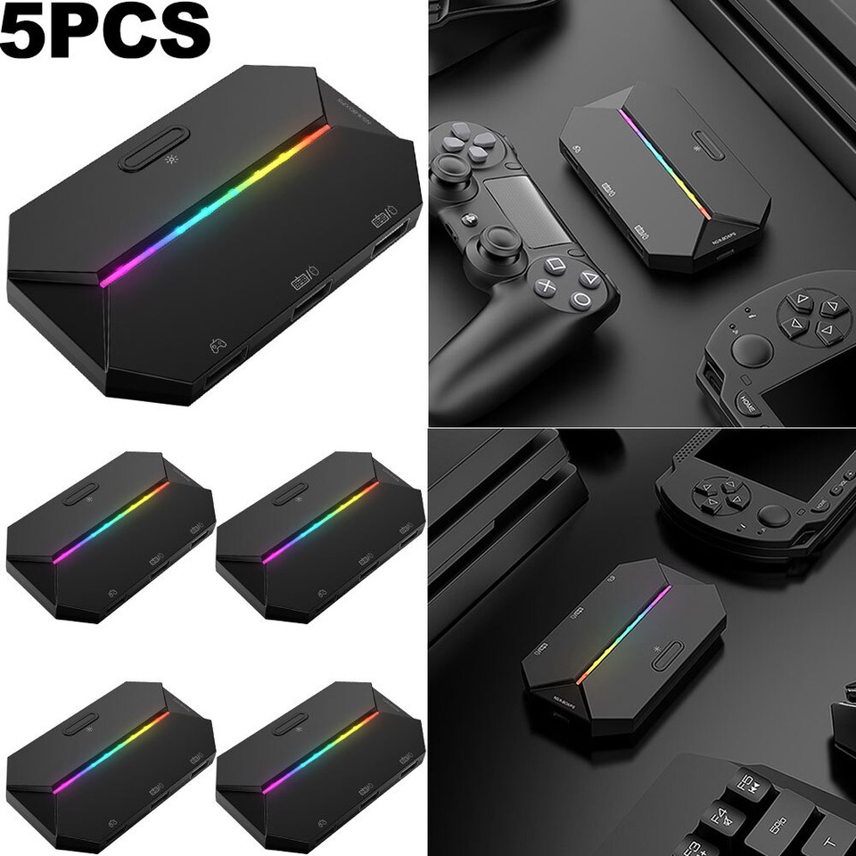 5Pcs G6L Keyboard Mouse Converter Wired Mobile Controller Adapter for