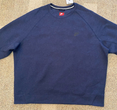 Nike Sportswear Tech Fleece Men's Crew Obsidian Heather Size