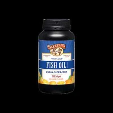 Barlean's Fish Oil Orange 250 ct EPA, DHA Fatty Acid ct for Joint, Brain, Heart