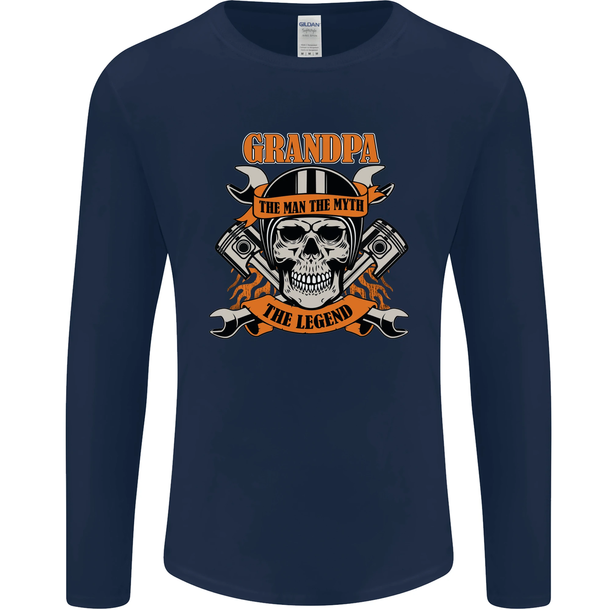 T-shirt Biker Grandpa L'Homme Le Mythe La Légende Motorcyc