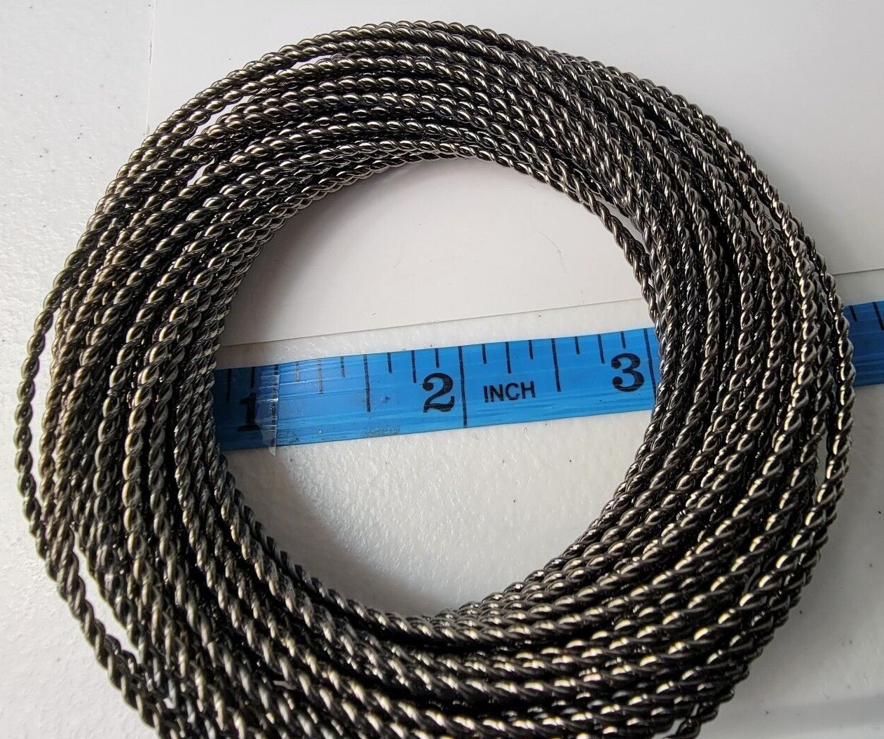 47 Interlocking Bangle Bracelets 7.5 Inch Gunmeta… - image 6