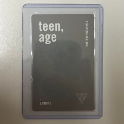 SEVENTEEN S.Coups teenage white official photocard photo card teen