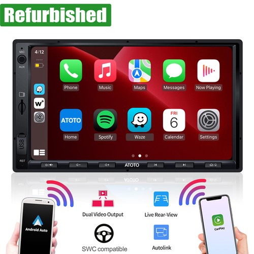 ATOTO A5L 7in 2DIN Car Stereo GPS Radio Wireless Android Auto/CarPlay Bluetooth